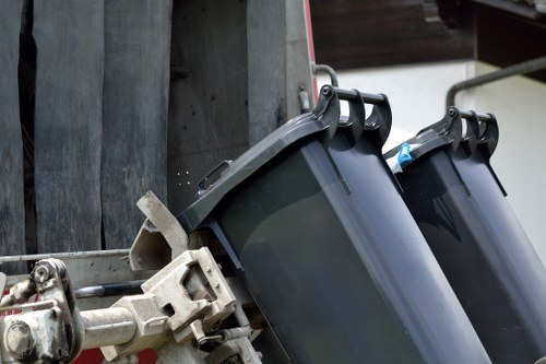 Recycling center in Yiewsley handling old furniture