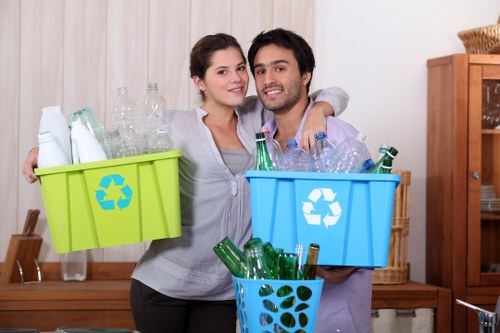 Eco-friendly recycling during flat clearance in Yiewsley